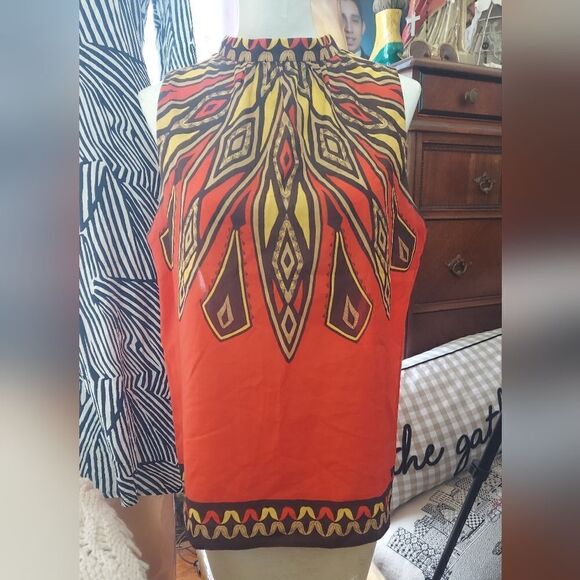 Jones New York Signature Petite Boho Silk /Cotton Blouse Size PL - Picture 1 of 9